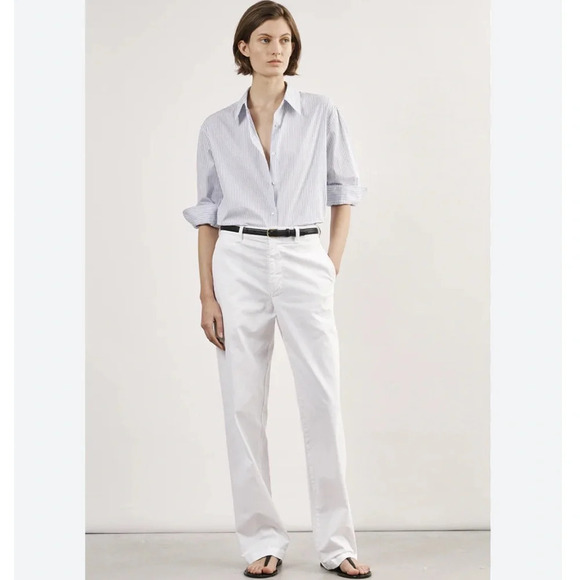 Nili Lotan Eliot Boy Pant White NWOT - Picture 3 of 16